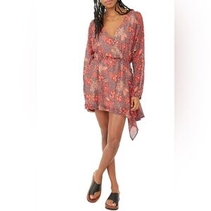 Free People Women Teegan Floral Mini Dress size medium